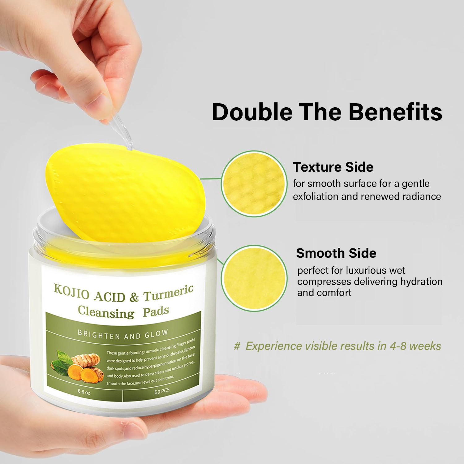 Turmeric Kojic Acid Cleansing Pads 50PC