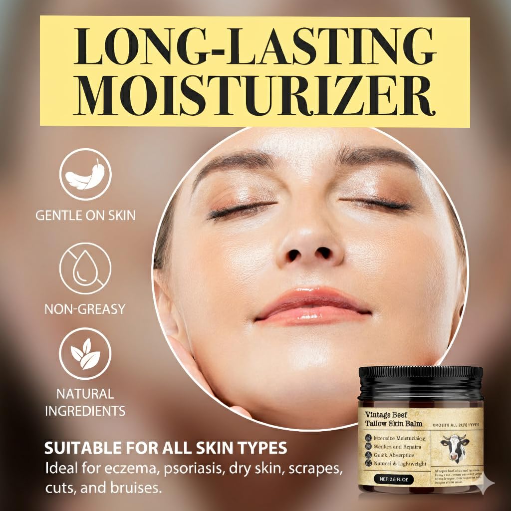 Beef Tallow Honey Balm for Sensitive Skin (honey)